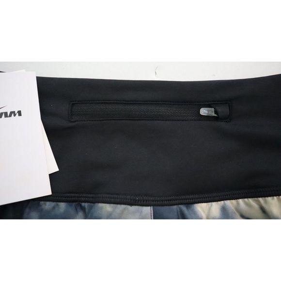 Nike NESSC331 001 Women's Sz Large Black Tie Dye Lined Swim Shorts $58+ - Picture 4 of 9